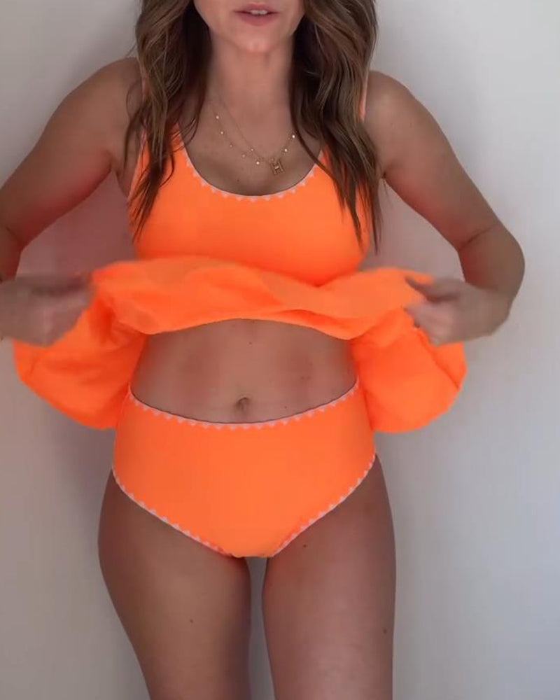 Zwempak Mouwloos A-Lijn Vest