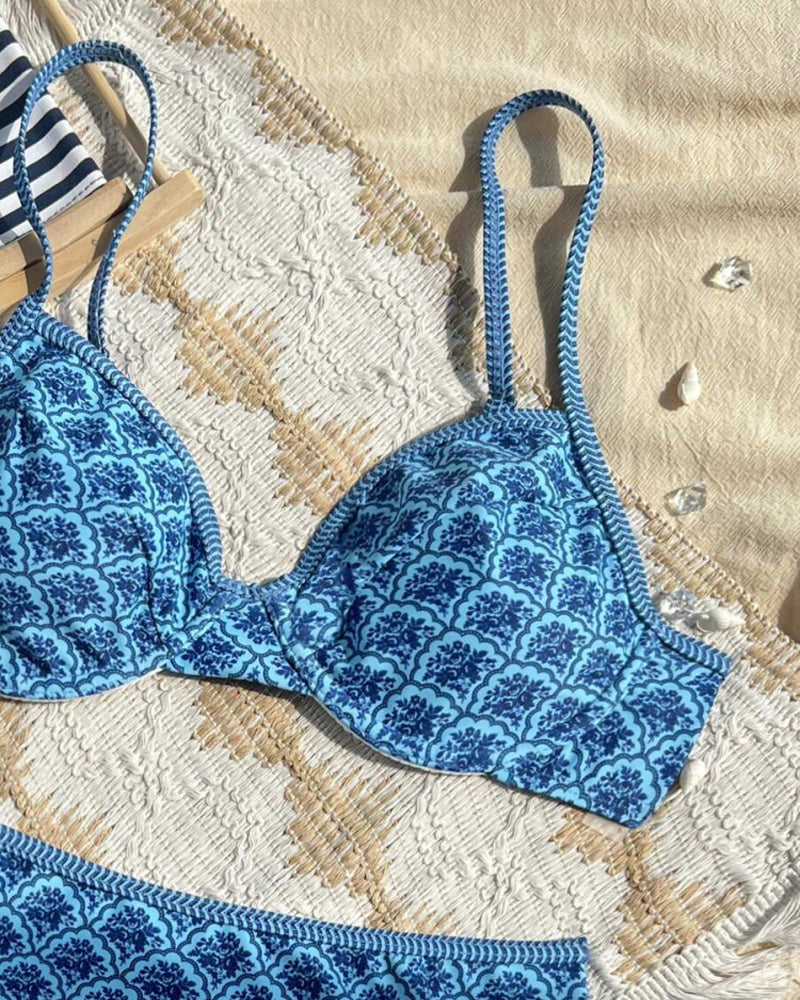 Bikini Sexy Bandjes Driehoek Print