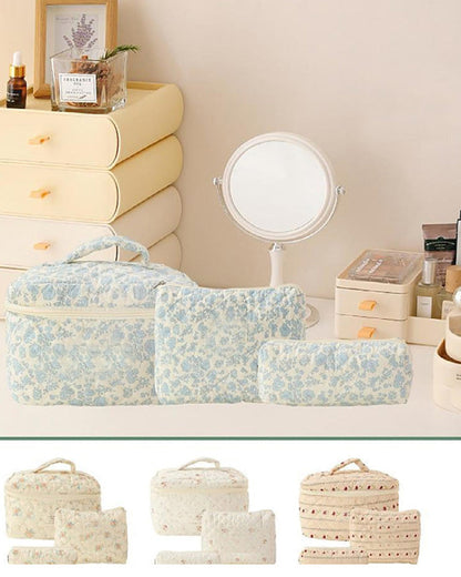 Tredelt cosmetische veskesett