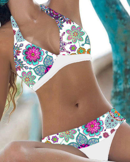 Bikiniset met bloemmotief