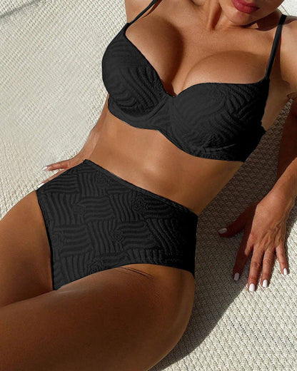 Bikini Sexy Effen Kleur Push-Up