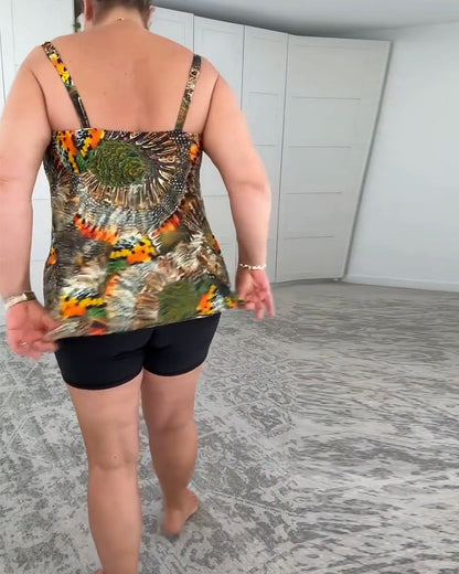 Zwemkleding Twee-Delig Gedrukt Boxershort