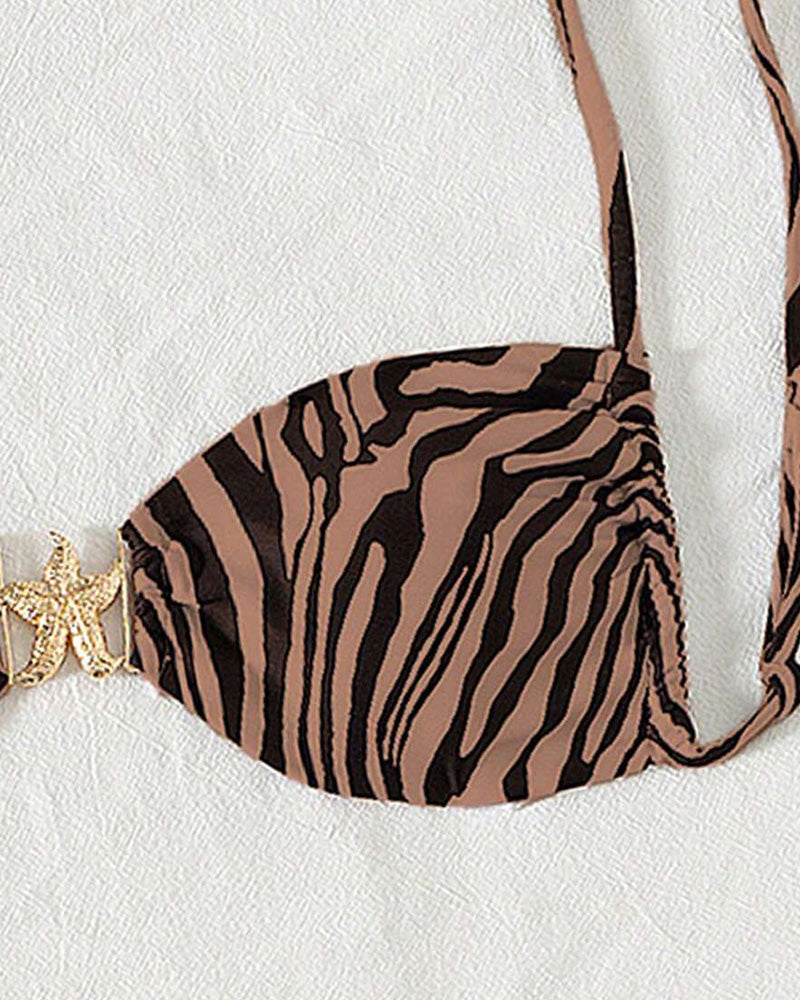 Bikini Zebraprint Sexy Vetersluiting