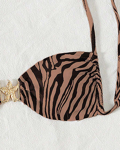 Bikini Zebraprint Sexy Vetersluiting