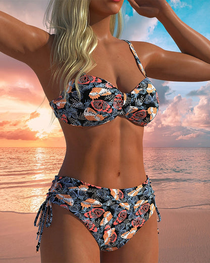 Bikini Sexy Casual Tweedelig