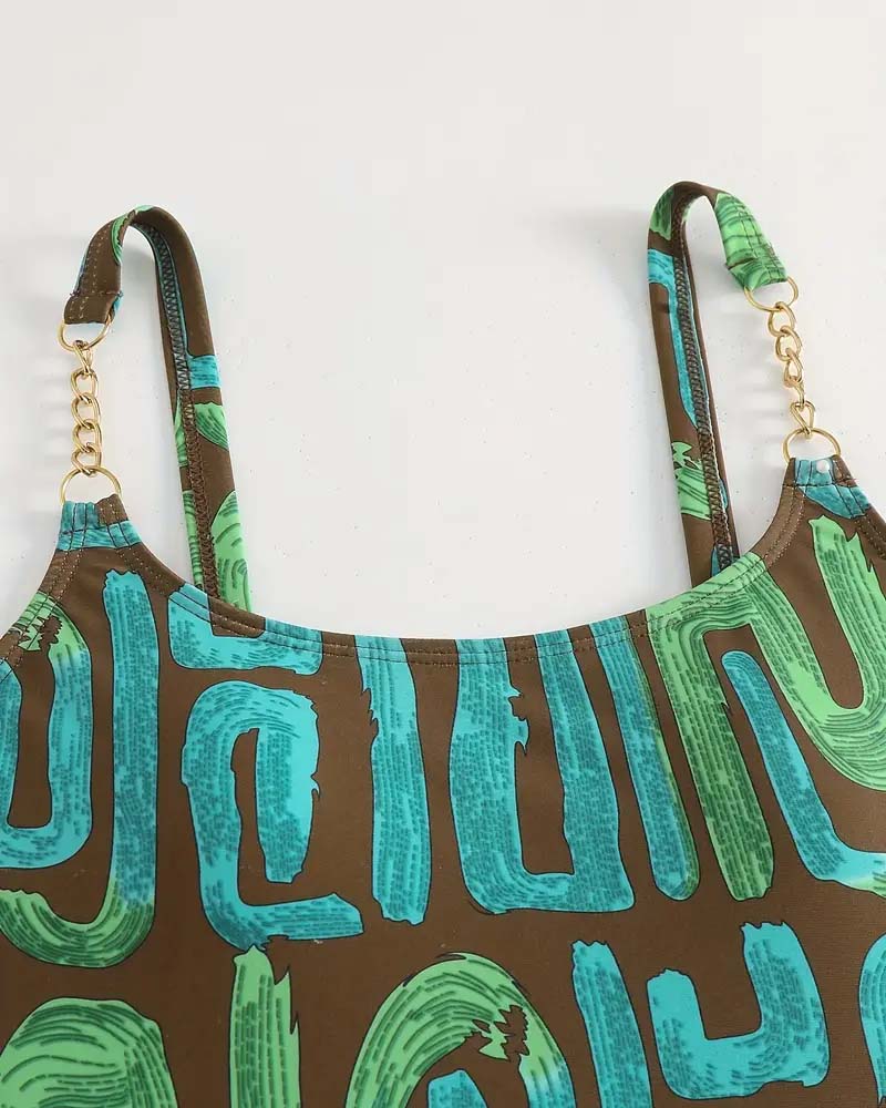 Badpak Sexy Eenstuk Suspender