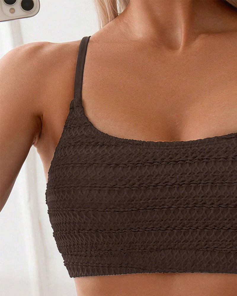 Bikini Sexy Tweedelig Drager