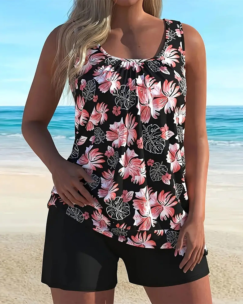 Tankini Strandvakantie Bedrukt Tweedelig