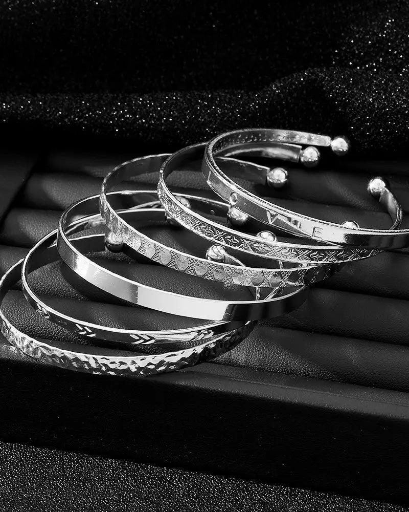 Zespuntige sterarmband set van 7 stuks