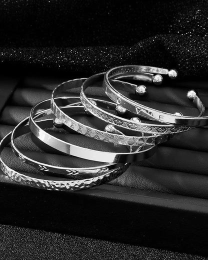 Zespuntige sterarmband set van 7 stuks