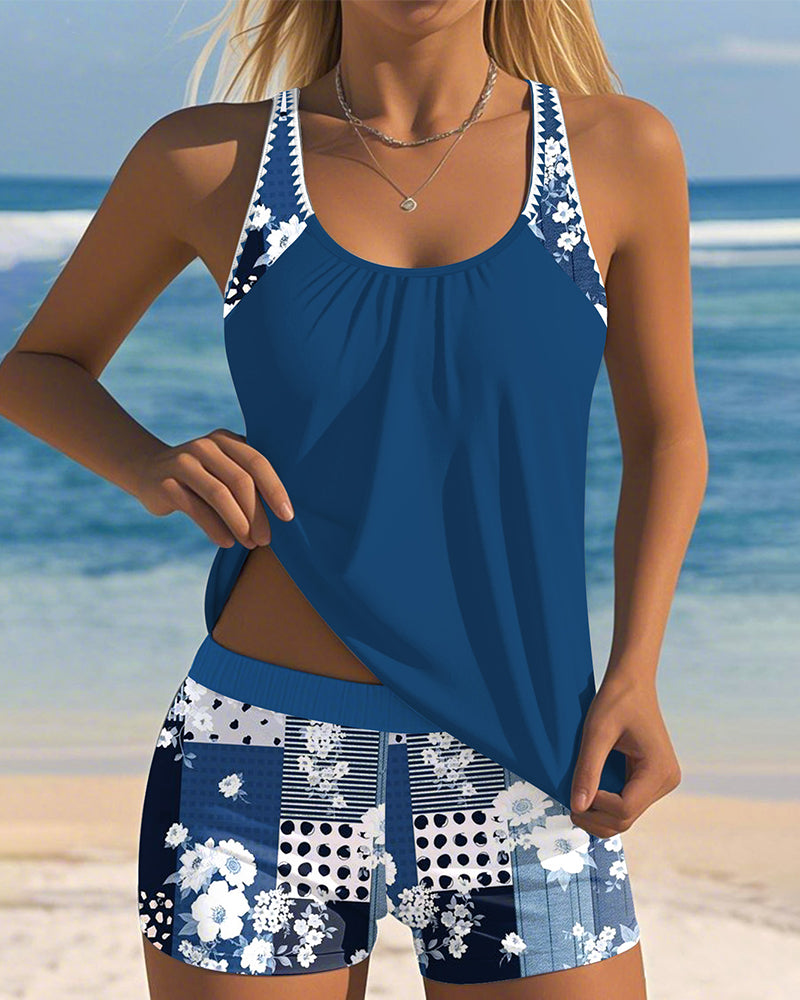 Zwempak Geprint Tweedelig Boxer