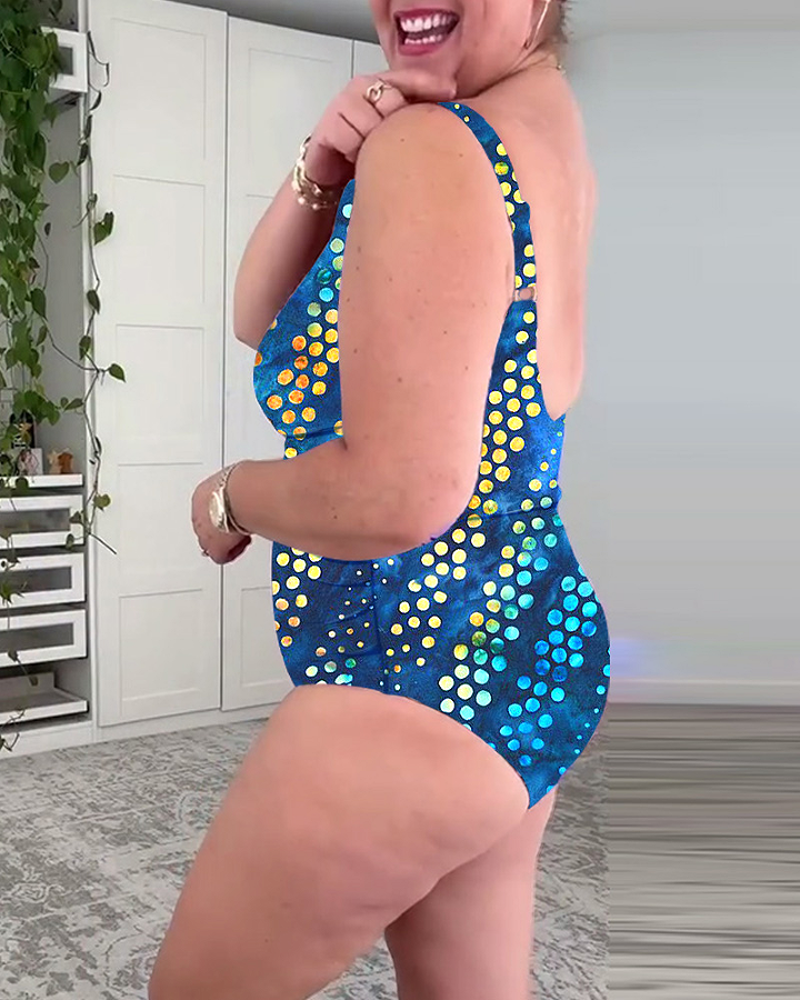 Badpak Polka Dot Print Heup