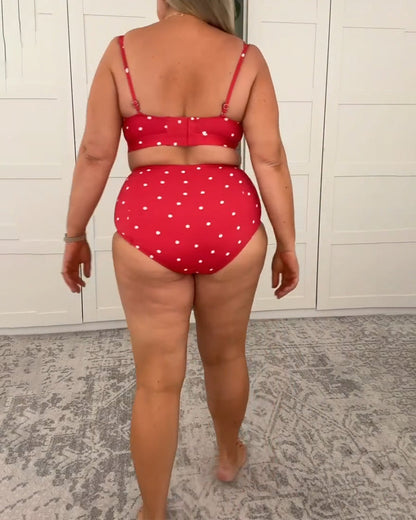 Bikini Sexy Polkadot Tweedelig