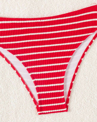 Badpak Sexy Push-Up Gestreept Vakantie Tweedelig