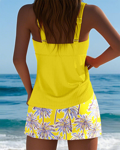 Tankini Tweedelig Kokospalmprint