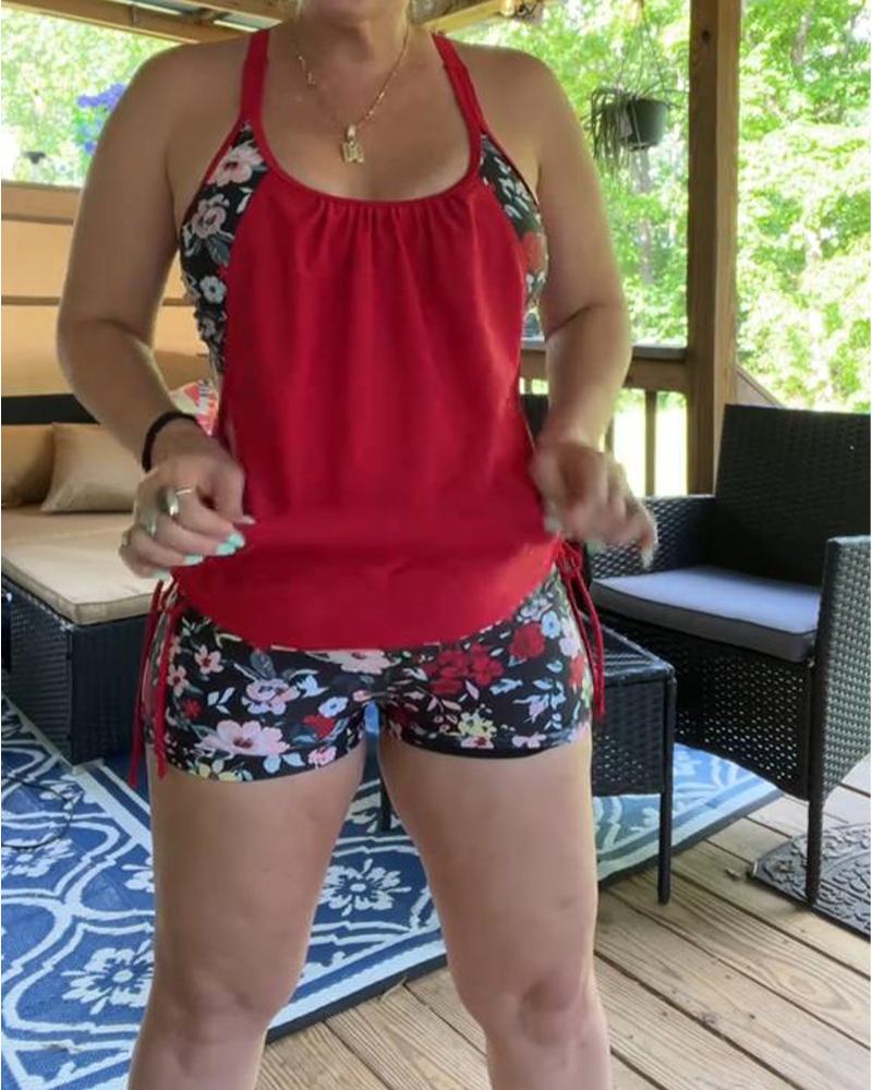 Zwempak Gedrukt Bretels Boxer