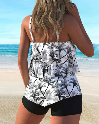 Tankini Modieus Bandjes Print Tweedelig