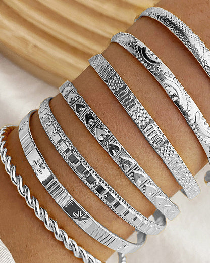 Zespuntige sterarmband set van 7 stuks