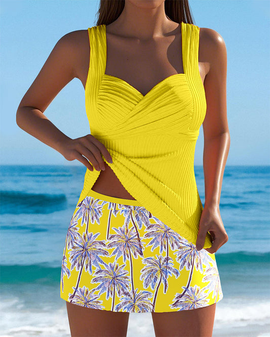 Tankini Tweedelig Kokospalmprint