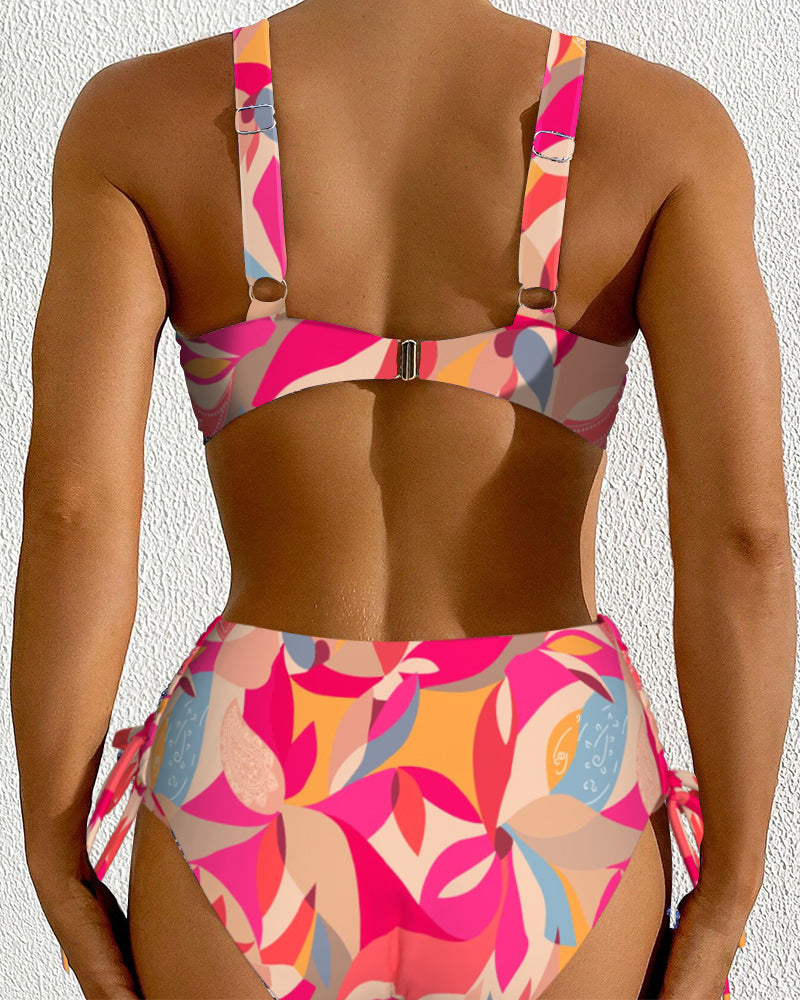 Sexy Bikini Met Print