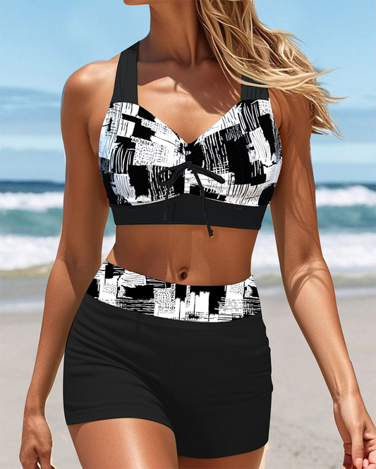 Bikini Modieus Bedrukt Boyshort