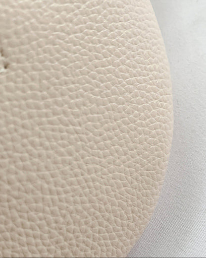 Schoudertas met rits en contrasterende banden