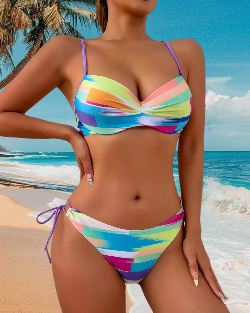 Bikini Tweedelig Geprint Touw