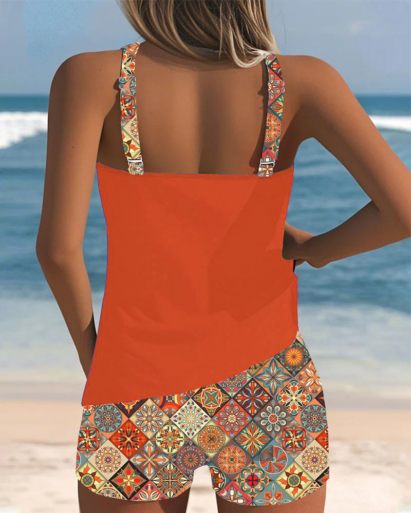 Tankini Mouwloos Strandbroek Tweedelig