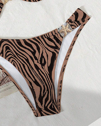Bikini Zebraprint Sexy Vetersluiting