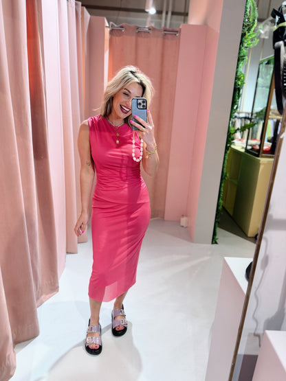 Senna Dress - Fuchsia