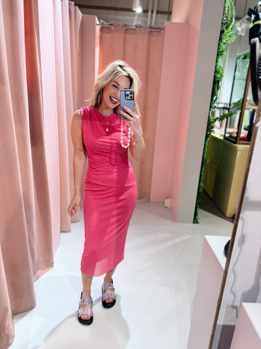 Senna Dress - Fuchsia