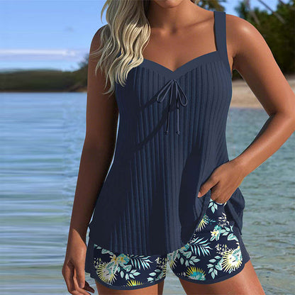 Tankini Gestreept Tweedelig Strandshort