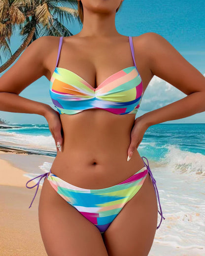 Bikini Tweedelig Geprint Touw