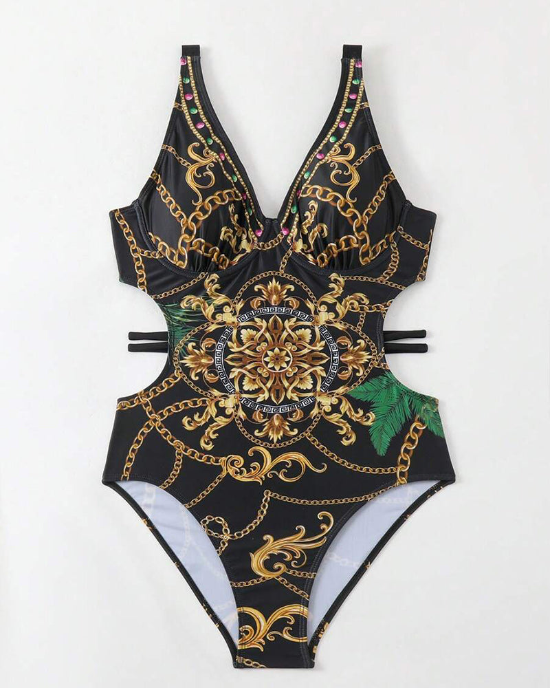 Badpak Retroprint Één Stuk