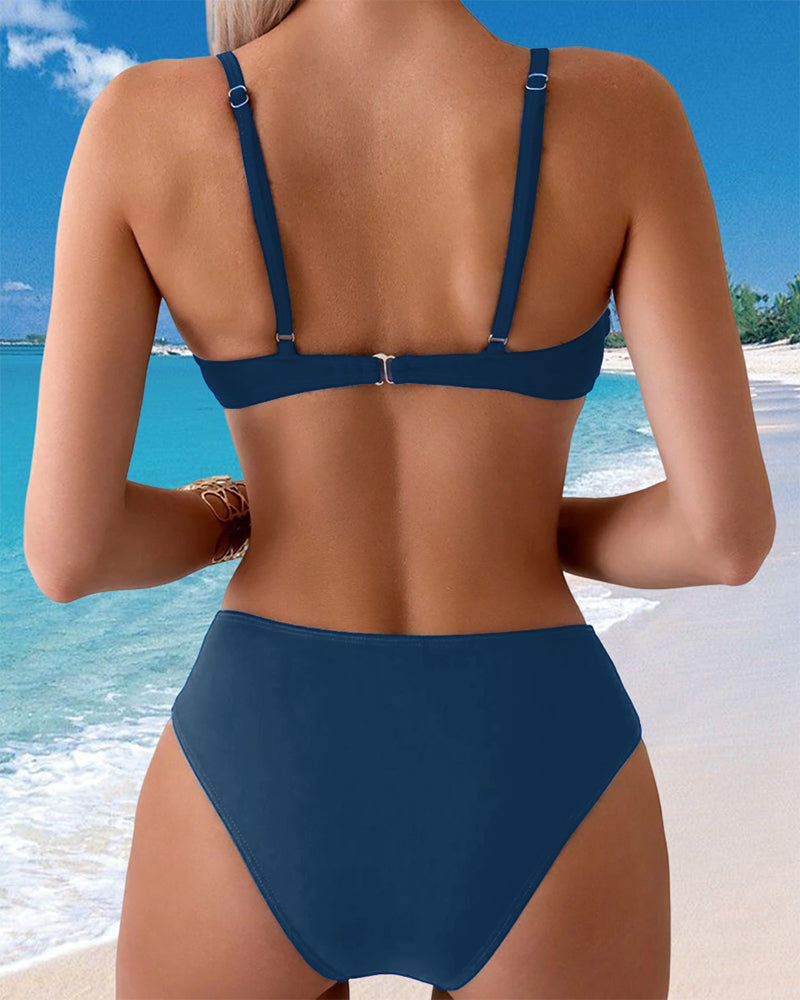 Bikini Geprint Vakantiestijl Sexy Tweedelig