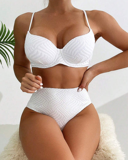 Bikini Sexy Effen Kleur Push-Up