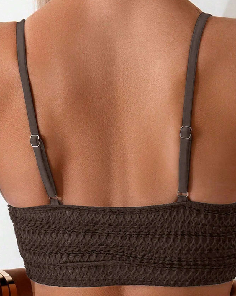 Bikini Sexy Tweedelig Drager