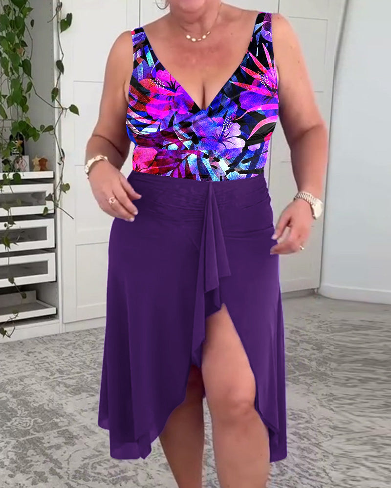 Badpak Kleurrijk Bloemenprint