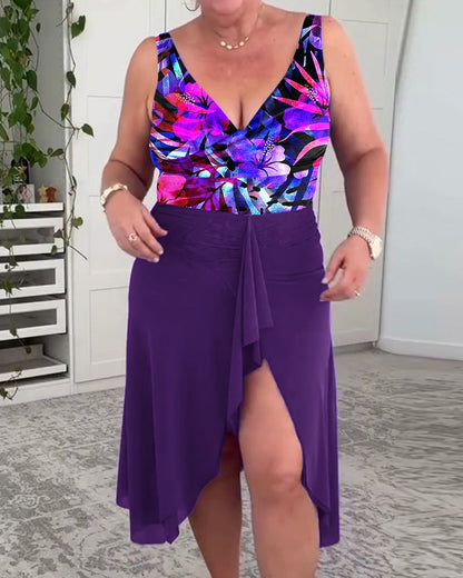 Badpak Kleurrijk Bloemenprint