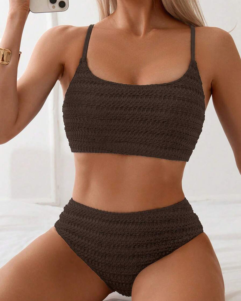 Bikini Sexy Tweedelig Drager