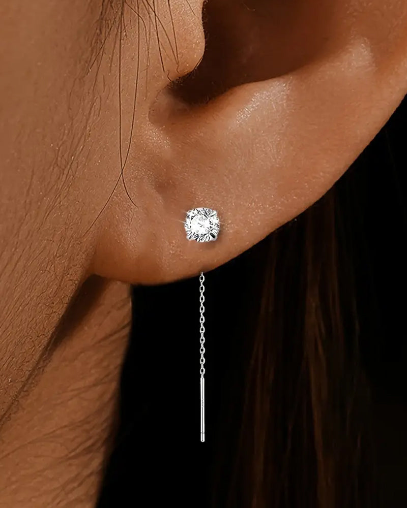 Temperament zirkoon kwastjes oorbellen