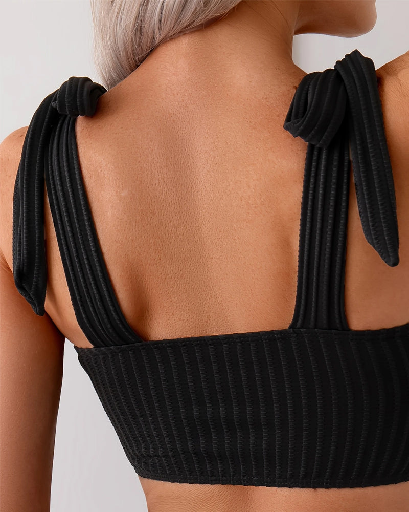 Bikini Strikbandjes Effen Kleur Driehoek