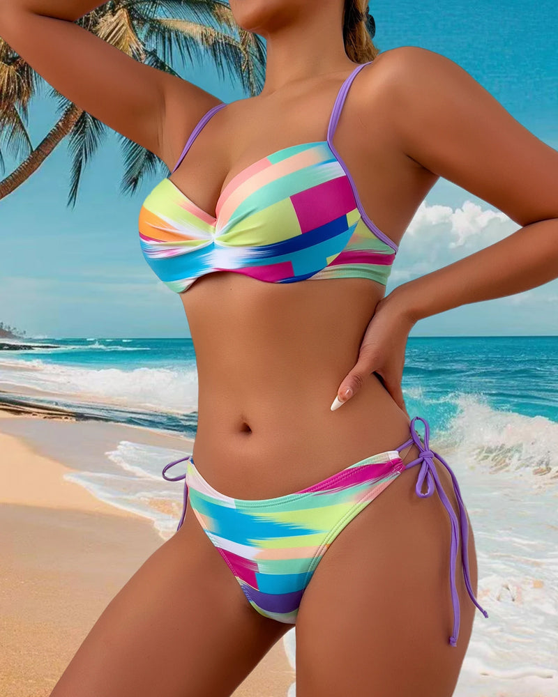 Bikini Tweedelig Geprint Touw