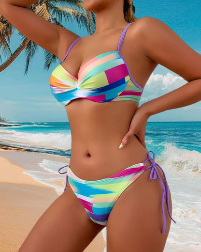 Bikini Tweedelig Geprint Touw