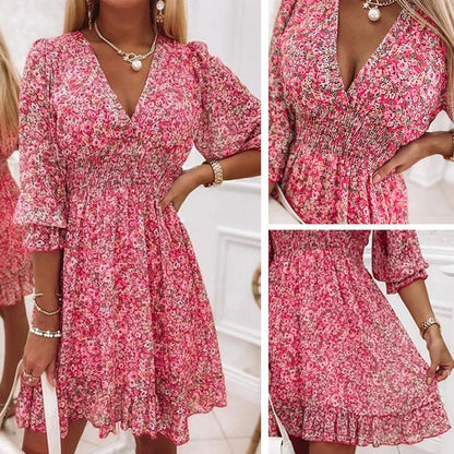 Lily™ - Jurk met bloemenprint